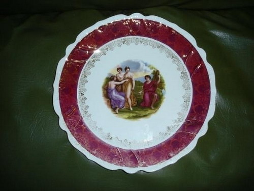 Tres platos porcelana alemana Dos de Angelic - Imagen 1