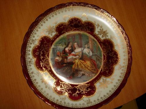 Tres platos porcelana alemana Dos de Angelic - Imagen 2